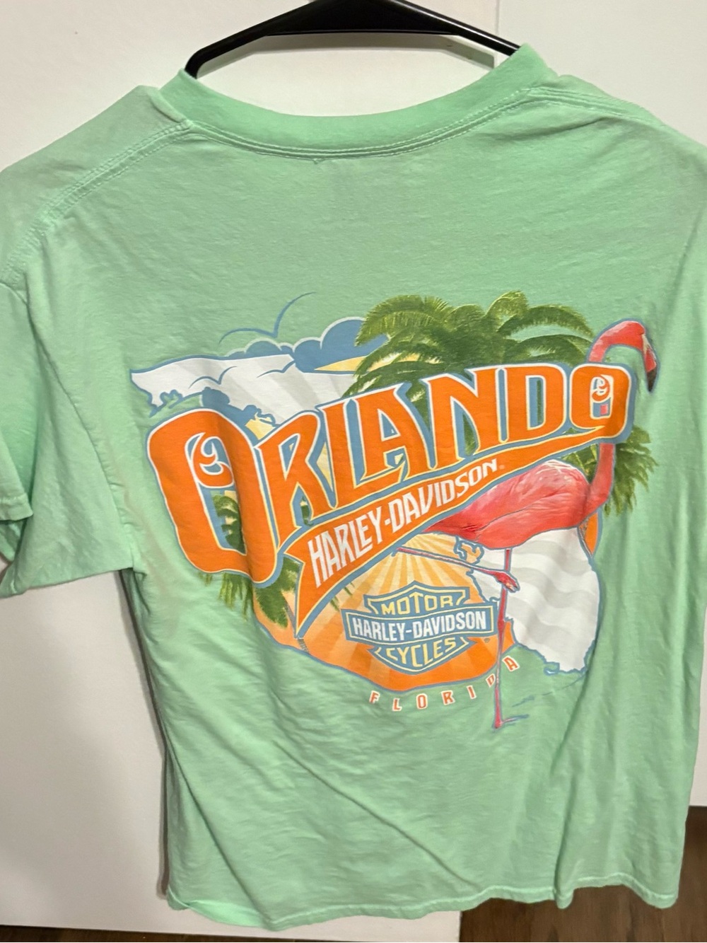 Harley-Davidson Mint Green Orlando Flamingo Tee